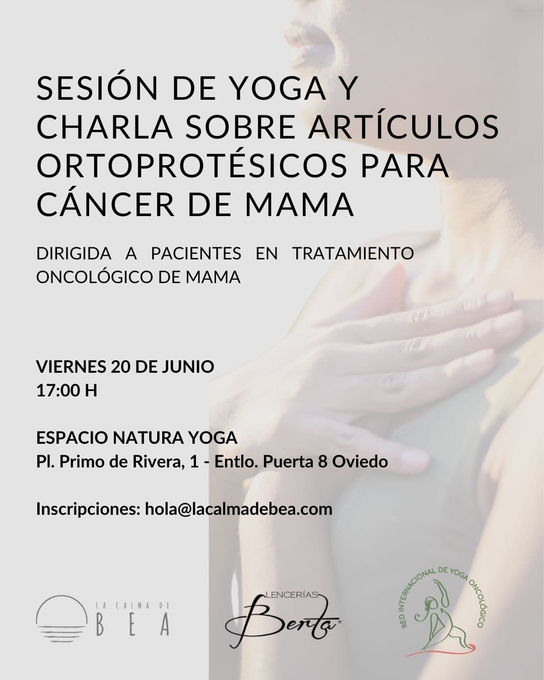 Sesión de yoga y charla sobre productos ortoprotésicos para cáncer de mama