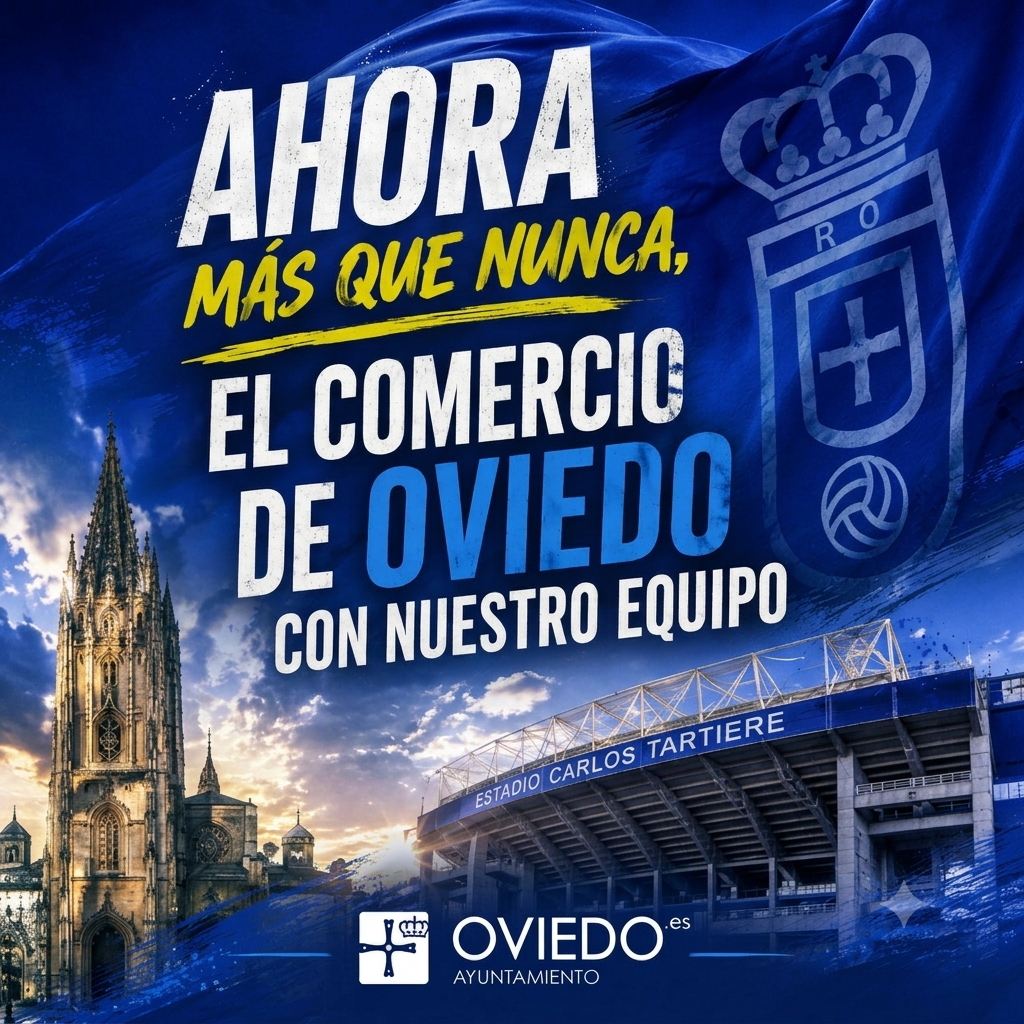 Ahora más que nunca, el comercio de Oviedo con nuestro equipo 💙