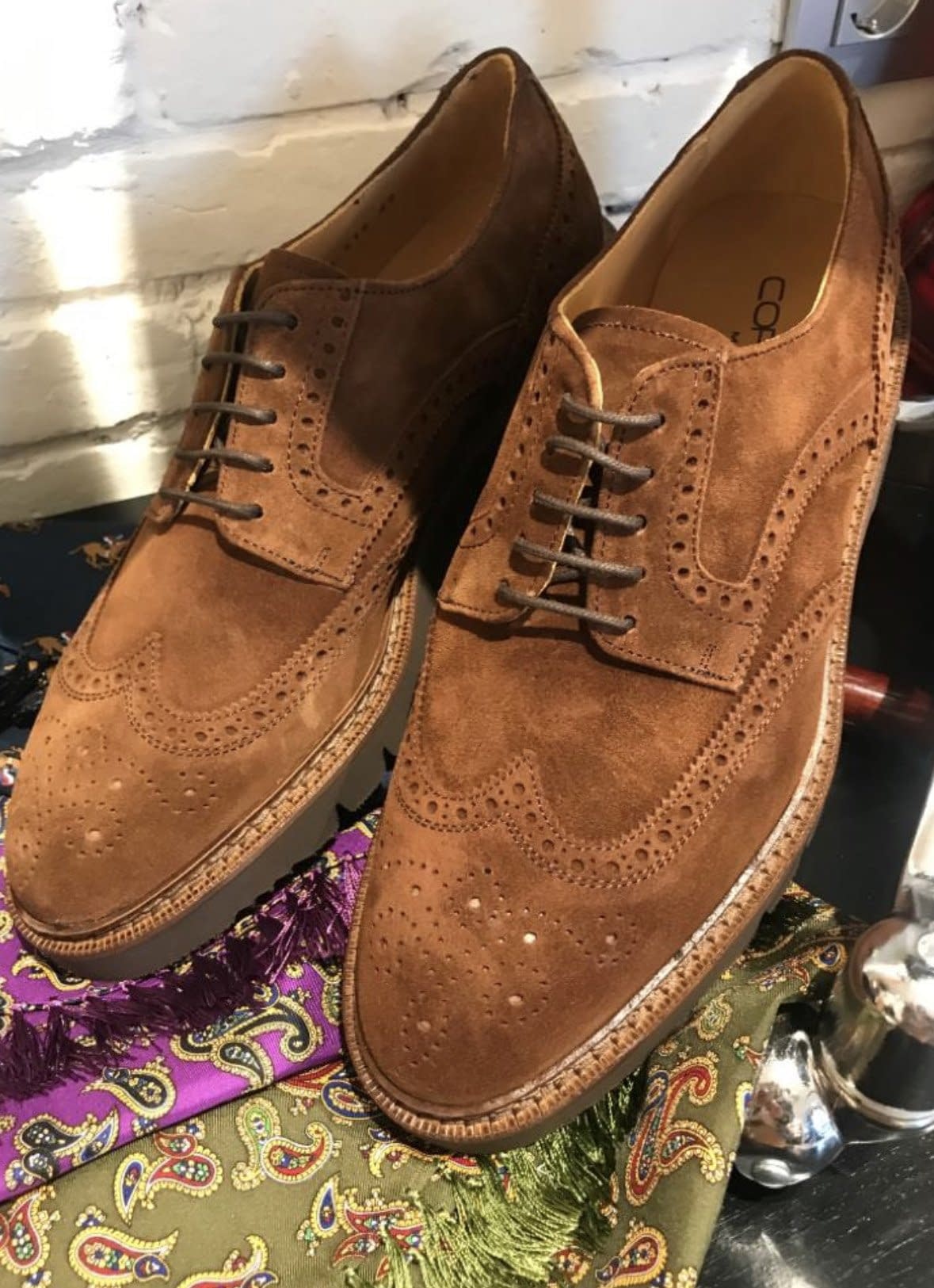 ZAPATO CORNER MAN ANTE OXFORD PICADOS