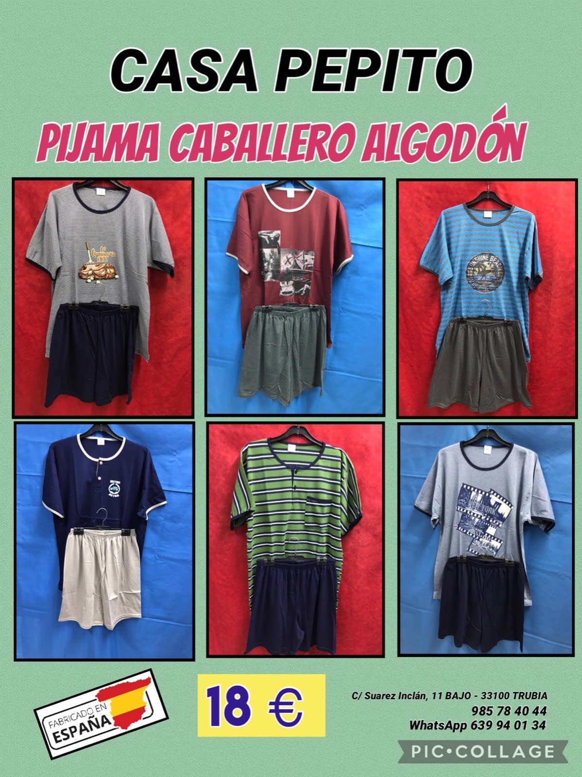 PIJAMA CABALLERO