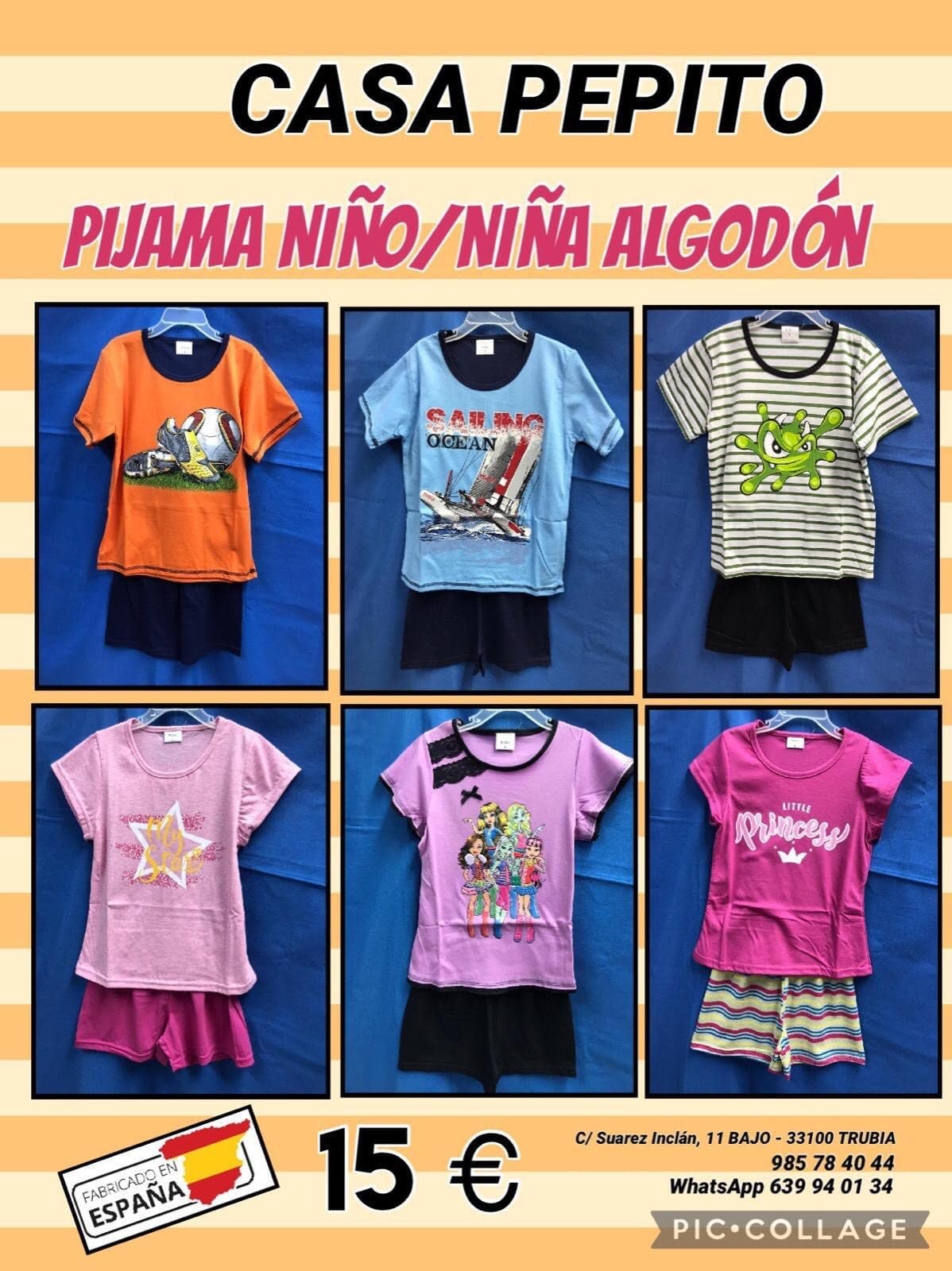 PIJAMA NIÑO Y NIÑA