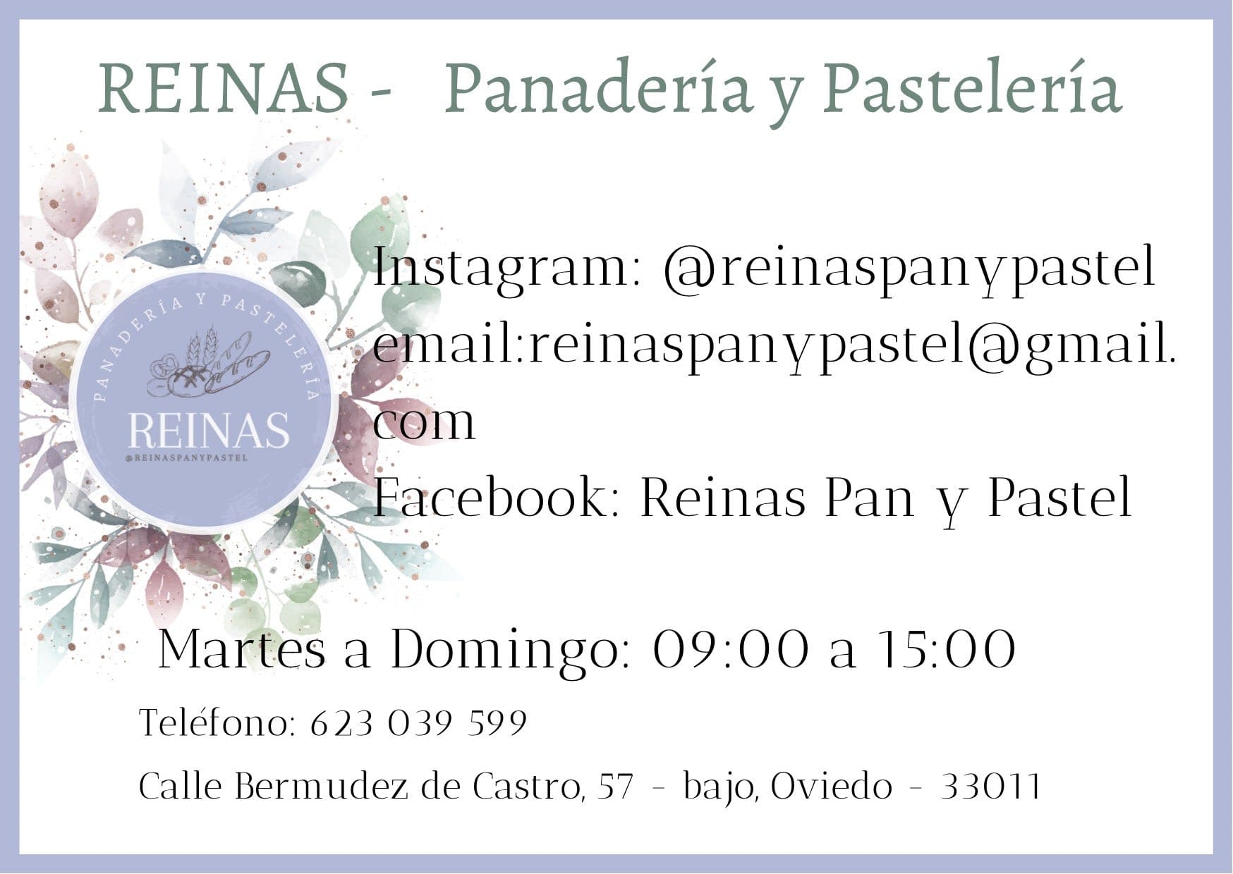 Reinas Panadería y Pastelería