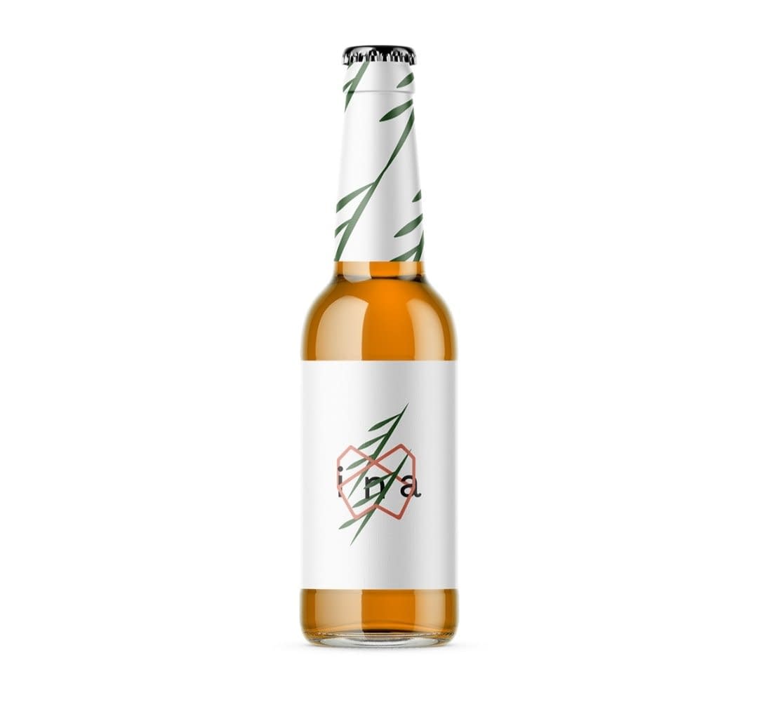 "ina" (Diseño de marca de sidra)