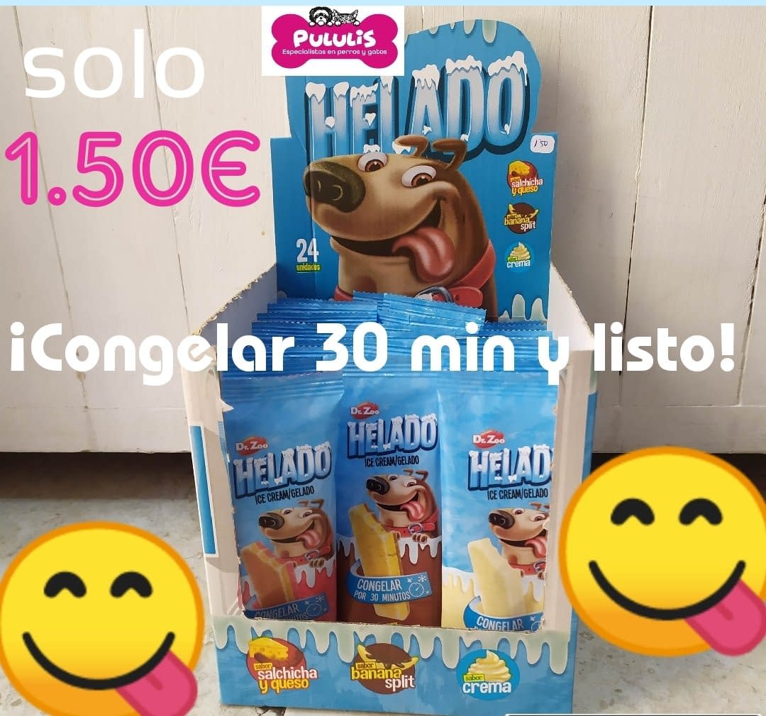 Helados para perros.